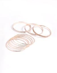 Rose Gold Glitter Cupchain Bangle Pack - link has visual effect only