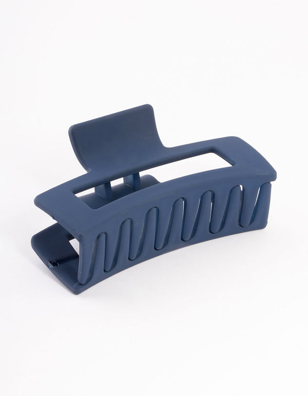 Navy Plastic Small Coated Claw