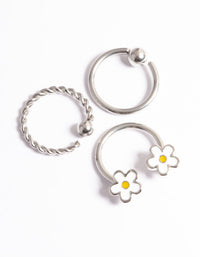 Surgical Steel Daisy Earrings Pack - link has visual effect only