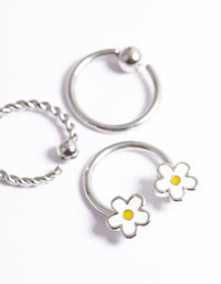 Surgical Steel Daisy Earrings Pack - link has visual effect only