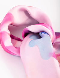 Fabric Pink Watercolour Print Scarf - link has visual effect only