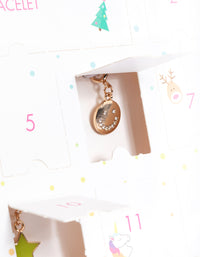 Kids Gold Charm Bracelet 12-Day Advent Calendar - link has visual effect only