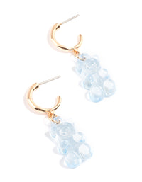 Blue Lolly Bear Earrings - link has visual effect only