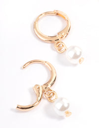 Gold Pretty Charm Pearl Earring 4-Pack - link has visual effect only