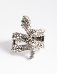 Silver Baguette Snake Ring - link has visual effect only