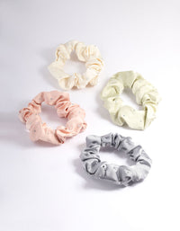 Fabric Mixed Scrunchie 4-Pack - link has visual effect only