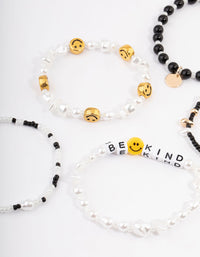 Gold Be Kind Bracelet 5-Pack - link has visual effect only