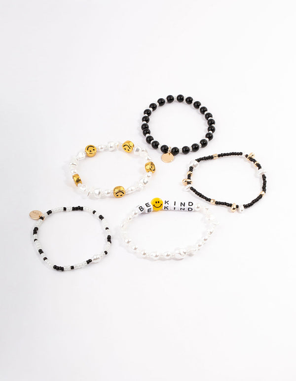 Gold Be Kind Bracelet 5-Pack