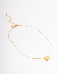 Waterproof Gold Plated Stainless Steel Butterfly Pendant Necklace - link has visual effect only