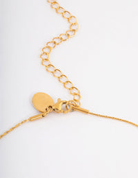 Waterproof Gold Plated Stainless Steel Butterfly Pendant Necklace - link has visual effect only