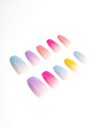 Multi-Colour Ombre Press On Nails - link has visual effect only