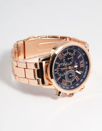 Rose Gold Subdial Sports Watch - link has visual effect only