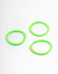 Green Fabric Classic Hair Tie Pack - link has visual effect only