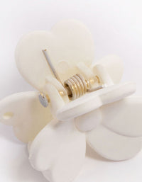 Cream Mini Daisy Hair Claw Clip - link has visual effect only