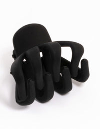 Black Four-Prong Mini Hair Claw Clip - link has visual effect only