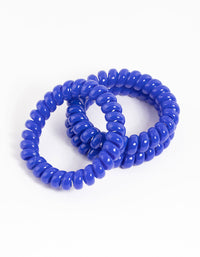 Navy Plastic Large Hair Spiral Pack - link has visual effect only