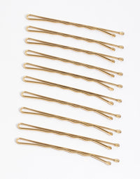 Coated Cream Bobby Pin 10-Pack - link has visual effect only