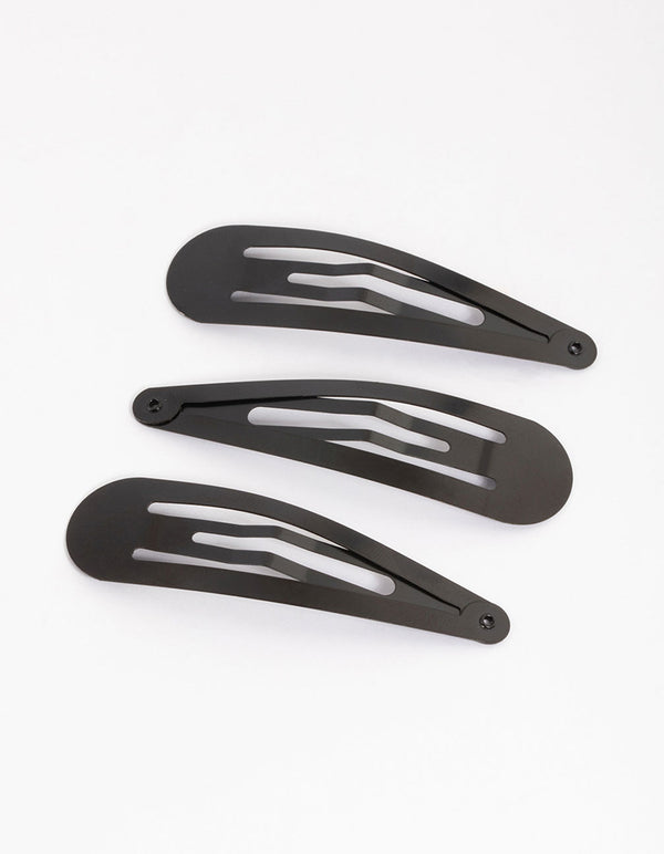 Coated Black Large Snap Clip Pack