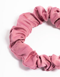 Blush Fabric Narrow Scrunchie - link has visual effect only