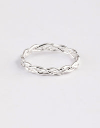 Sterling Silver Braided Ring - link has visual effect only