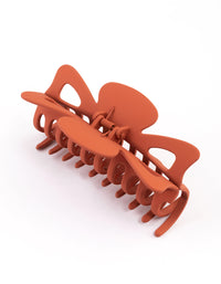 Acrylic Matte Orange Cut Out Claw Clip - link has visual effect only