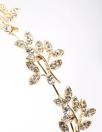 Gold Diamante Leaf Headband - link has visual effect only