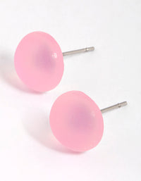 Pink Matte Bubble Stud Earrings - link has visual effect only