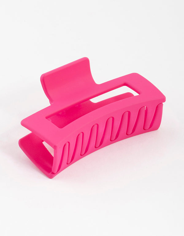 Plastic Fuchsia Box Claw Clip 8cm