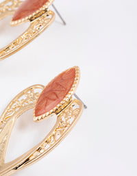 Gold Western Mosaic Earrings - link has visual effect only