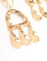 Gold Textured Dangle Earrings - link has visual effect only