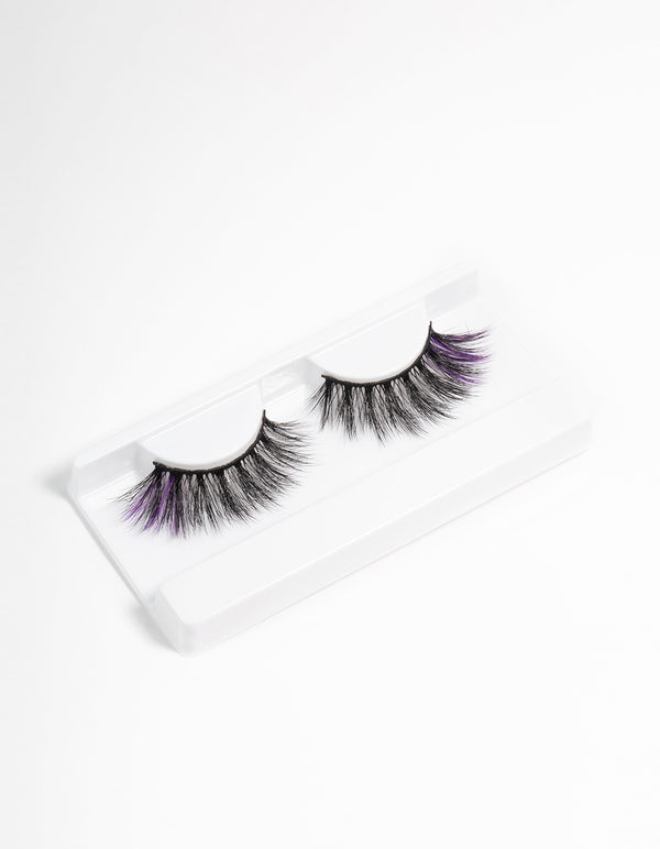 Purple Accent Fake Eyelashes