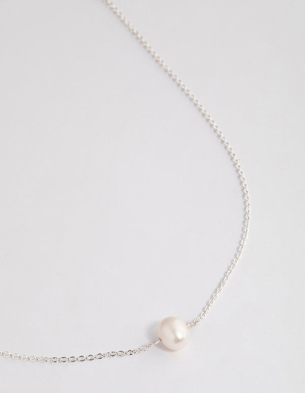 Silver Freshwater Pearl Necklace