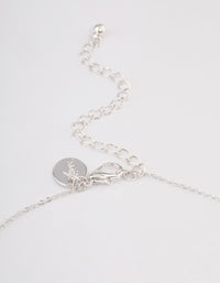 Silver Mini Bling Heart Necklace - link has visual effect only