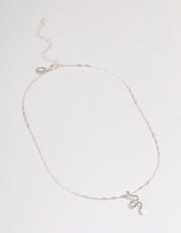 Silver Bling Snake Necklace - link has visual effect only