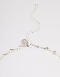 Silver Puffy Heart Choker - link has visual effect only