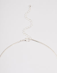 Silver Wheat Chain Necklace - link has visual effect only