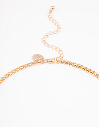 Gold Wheat Chain Necklace - link has visual effect only