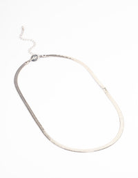 Silver Classic Snake Chain Necklace - link has visual effect only