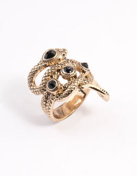 Black Wrap Snake Ring - link has visual effect only