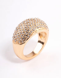 Gold Pave Dome Ring - link has visual effect only