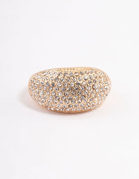 Gold Pave Dome Ring - link has visual effect only