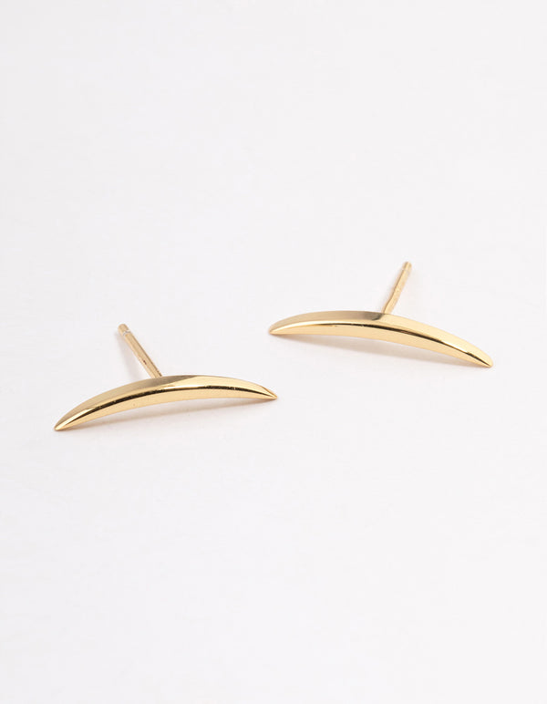 Gold Plated Sterling Silver Climber Earrings