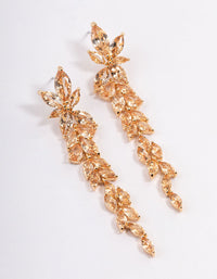 Diamond Simulant Gradual Drop Earrings - link has visual effect only