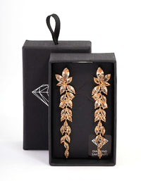 Diamond Simulant Gradual Drop Earrings - link has visual effect only