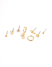 Gold Plated Taurus Star Sign Ear Stackers - link has visual effect only