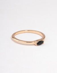 Black Oval Stone Ring - link has visual effect only