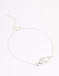 Sterling Silver Heart & Infinity Bracelet - link has visual effect only