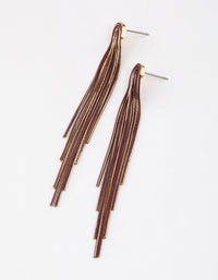 Gold Mini Waterfall Cutchain Earrings - link has visual effect only