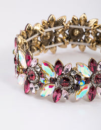 Antique Gold Multi Diamante Bracelet - link has visual effect only