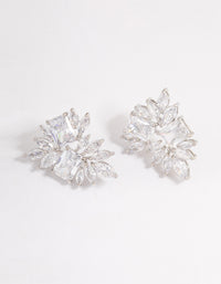 Silver Statement Cluster Earrings - link has visual effect only